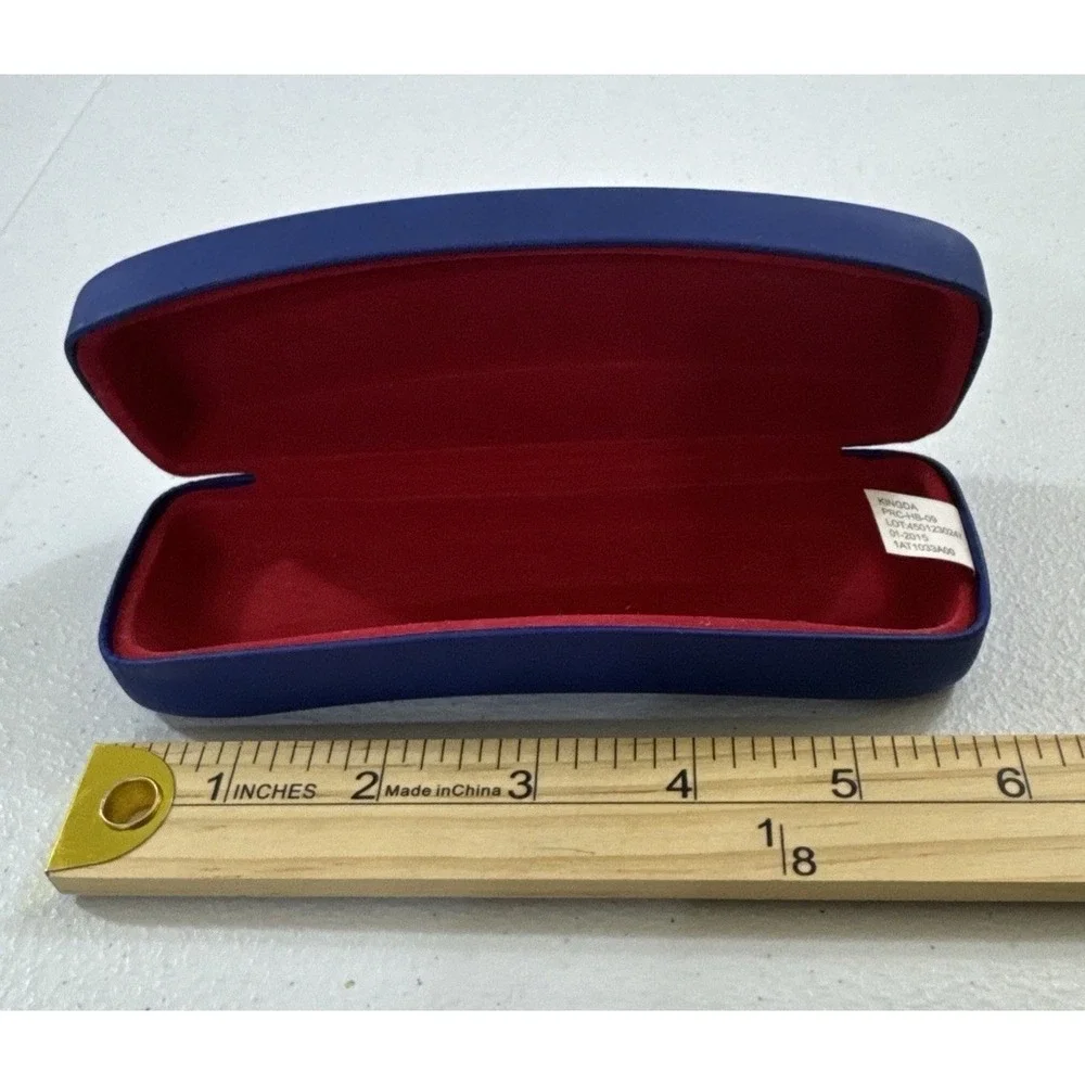 RAY-BAN JUNIOR AUTHENTIC‎ CLAMSHELL EYEGLASSES SUNGLASSES CASE  - BLUE OLDSTOCK